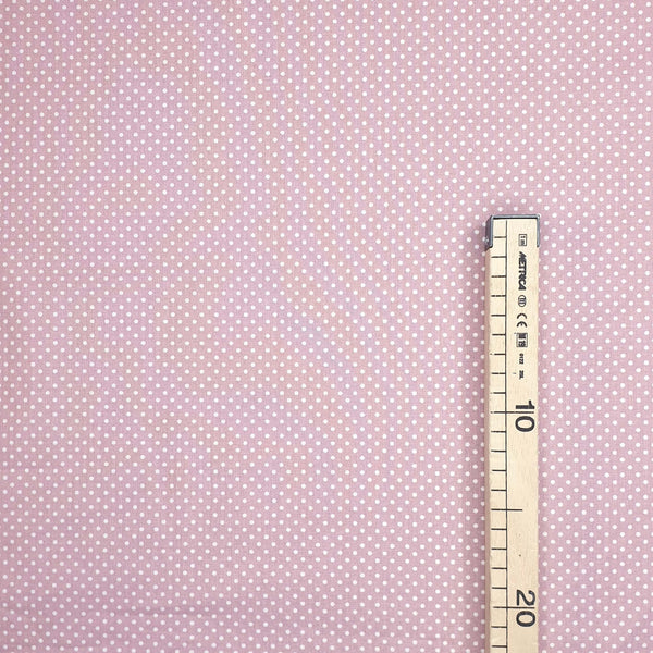 Cotone Fantasia - POIS ROSA SCURO - taglio minimo o multipli da 25 x 290 cm