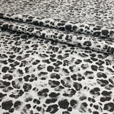 Coton à motifs - GRIS LÉOPARD - coupe minimum ou multiples de 25 x 290 cm