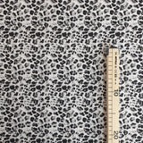 Coton à motifs - GRIS LÉOPARD - coupe minimum ou multiples de 25 x 290 cm