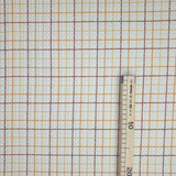 Eponge nid d'abeille - CARRÉ ECRU/MARRON MOUTARDE - coupe minimum ou multiples de 25 x 165 cm