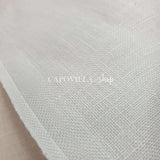 TOILE PUR LIN 15 15 - F.LLI GRAZIANO - BLANC - coupe minimum ou multiples de 25 x 180 cm