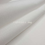 TOILE PUR LIN 15 15 - F.LLI GRAZIANO - BLANC - coupe minimum ou multiples de 25 x 180 cm