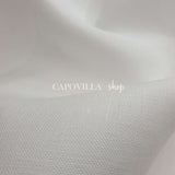 TOILE PUR LIN 15 15 - F.LLI GRAZIANO - BLANC - coupe minimum ou multiples de 25 x 180 cm