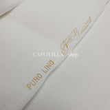 TOILE PUR LIN 15 15 - F.LLI GRAZIANO - BLANC - coupe minimum ou multiples de 25 x 180 cm