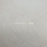 TOILE PUR LIN 15 15 - F.LLI GRAZIANO - BLANC - coupe minimum ou multiples de 25 x 180 cm