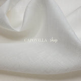 TOILE EMIANE 11 FILS - F.LLI GRAZIANO - BLANC - coupe minimum ou multiples de 25 x 180 cm