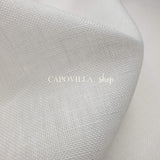 TOILE EMIANE 11 FILS - F.LLI GRAZIANO - BLANC - coupe minimum ou multiples de 25 x 180 cm