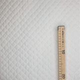 Trapuntato in piquet di cotone H 140 cm - BIANCO CANDIDO