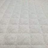 Trapuntato in misto cotone double face H 140 cm - GREZZO QUADRO MEDIO/BEIGE