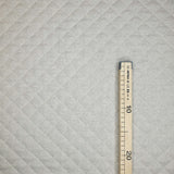 Trapuntato in misto cotone double face H 140 cm - GREZZO QUADRO MEDIO/BEIGE