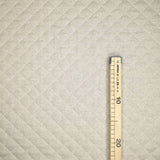 Trapuntato in misto cotone H 140 cm - GREZZO QUADRO MEDIO/BEIGE