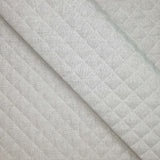 Trapuntato in misto cotone double face H 140 cm - GREZZO QUADRO MEDIO/BEIGE