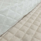 Trapuntato in misto cotone H 140 cm - GREZZO QUADRO MEDIO/BEIGE