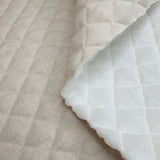 Trapuntato in misto cotone H 140 cm - GREZZO QUADRO MEDIO/BEIGE