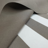 Tessuto per esterno H 160 cm - RIGHE FANGO/BIANCHE