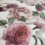 Panama Digital Fund Cotton - ROSE - coupe minimum ou multiples de 25 x 280 cm