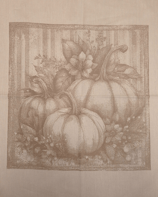 Asciugapiatti in puro cotone - ZUCCHE/NOCCIOLA