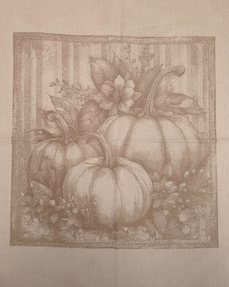 Asciugapiatti in puro cotone - ZUCCHE/NOCCIOLA