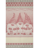 Asciugapiatti da ricamo in puro cotone - GNOMI BORDEAUX