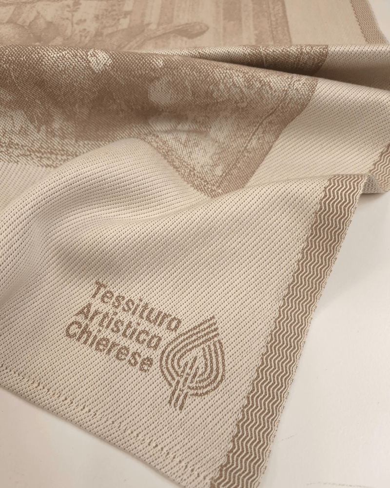 Asciugapiatti in puro cotone - ZUCCHE/NOCCIOLA