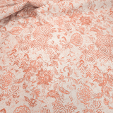 Tissu d'ameublement Jacquard H 140 cm - FUCHSIA HEXAGON STAR