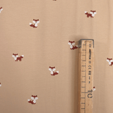 Jersey di Cotone H 150 cm - VOLPINE/BEIGE