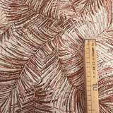 Tessuto Arredo Jacquard H 140 cm - FOLIAGE SALMONE/LUREX ORO