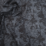 Tessuto Cotone H 280 cm - FANTASIA NERO/GRIGIO