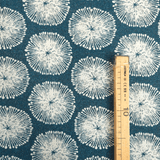 Tissu d'ameublement Jacquard H 140 cm - FUCHSIA HEXAGON STAR