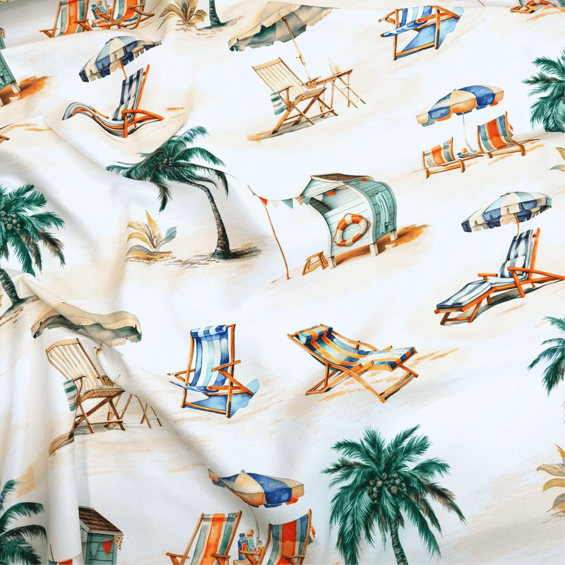 Tessuto no stiro H 160 cm - SPIAGGIA