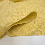 Feltro Lana con Pizzo H 135 cm - GIALLO PASTELLO