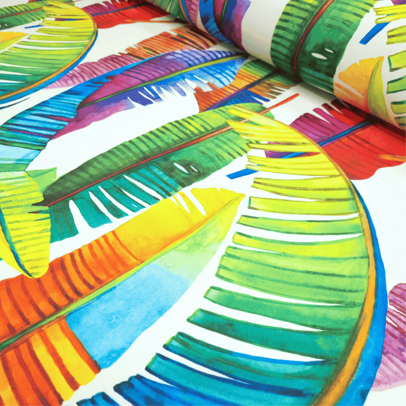 Tessuto no stiro H 160 cm - PIUME MULTICOLOR
