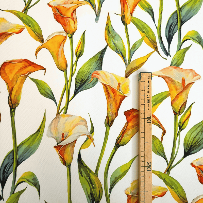 BEMALTER bügelfreier Stoff – Mindestzuschnitt oder Vielfaches von 25 x 140 cm
