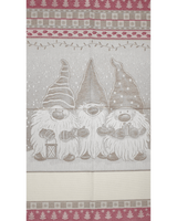 Asciugapiatti da ricamo in puro cotone - GNOMI BEIGE