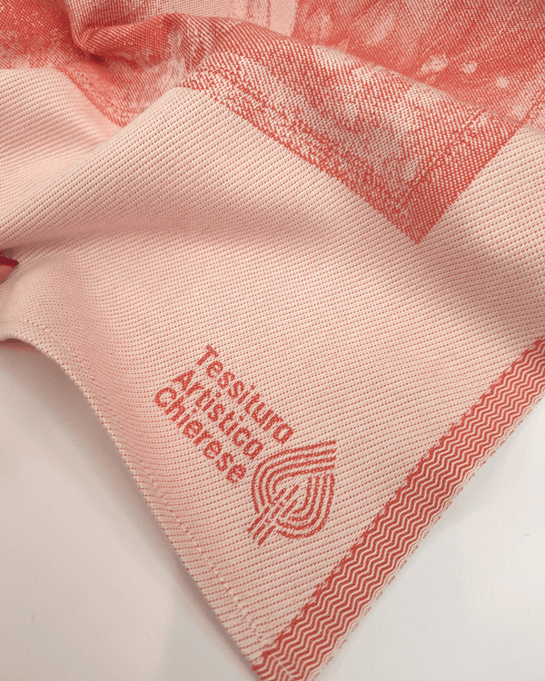 Asciugapiatti in puro cotone - ZUCCHE/ARANCIO