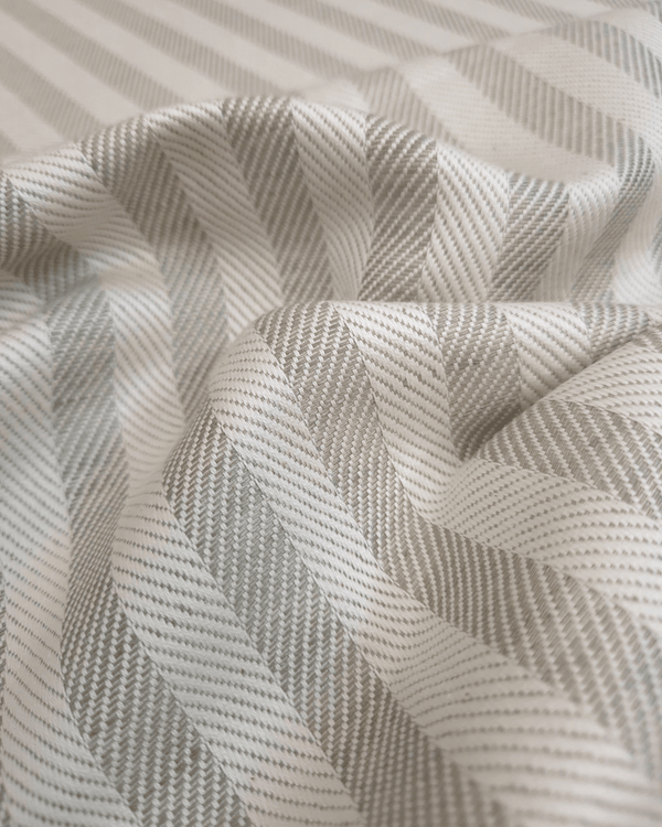 Asciugapiatti "Rinfranto Spigato" Misto Lino - GRIGIO