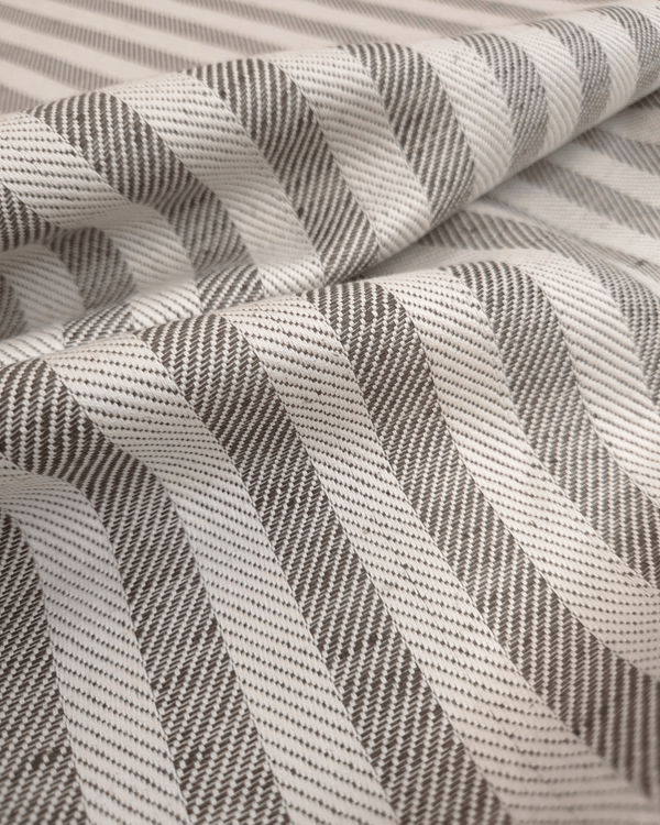 Asciugapiatti "Rinfranto Spigato" Misto Lino - ANTRACITE