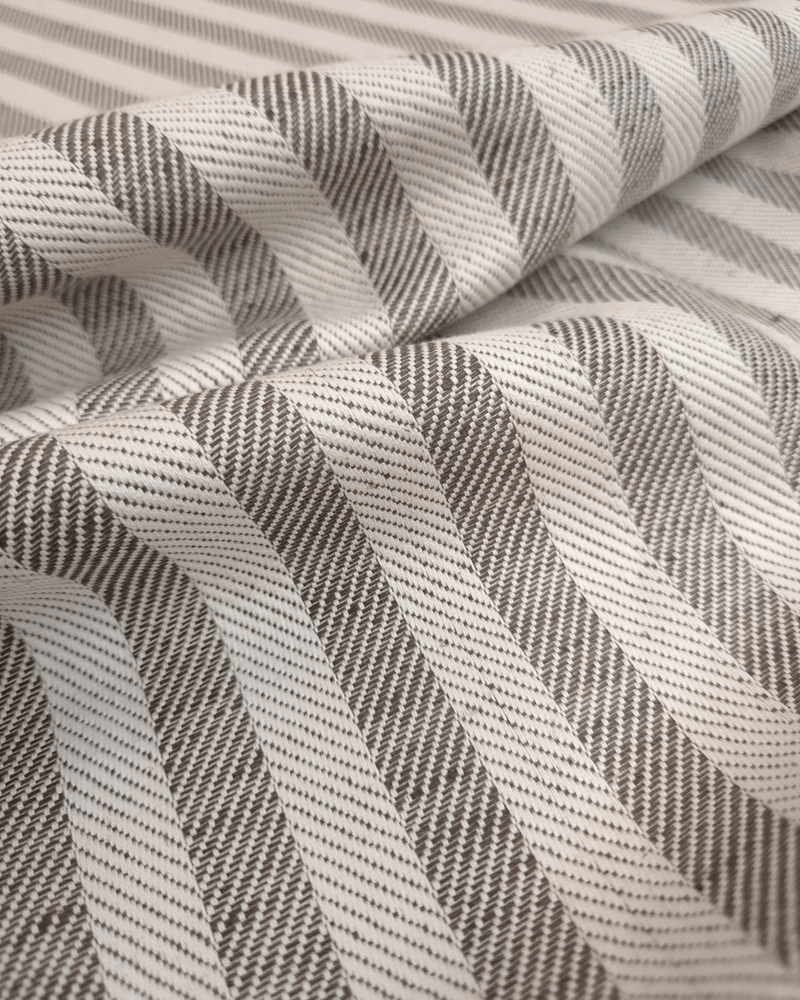 Asciugapiatti "Rinfranto Spigato" Misto Lino - ANTRACITE