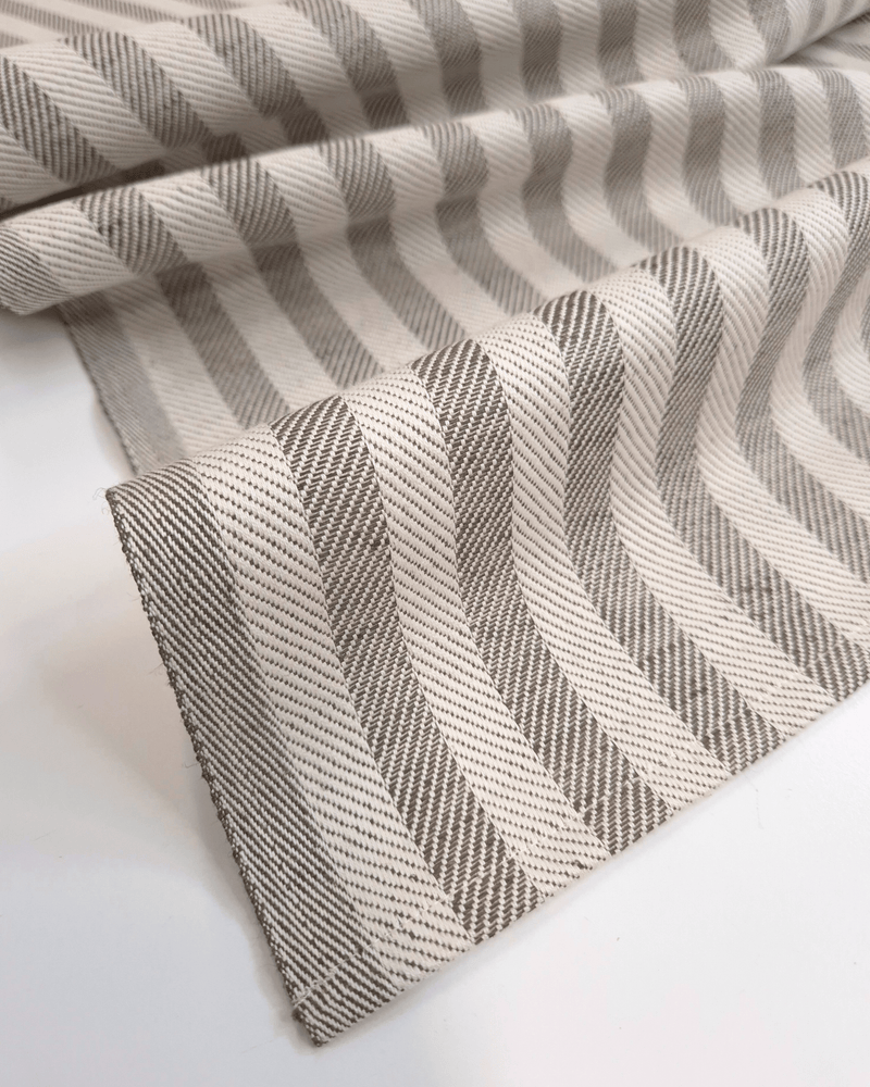 Asciugapiatti "Rinfranto Spigato" Misto Lino - ANTRACITE