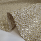 Pannolenci H 155 cm - LANA ZIG ZAG GLITTER ORO