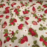 Rohbaumwolle H 280 cm - ROSA BLUMEN