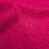 Cotone Americano H 110 cm - FIORI STILIZZATI/FUCSIA