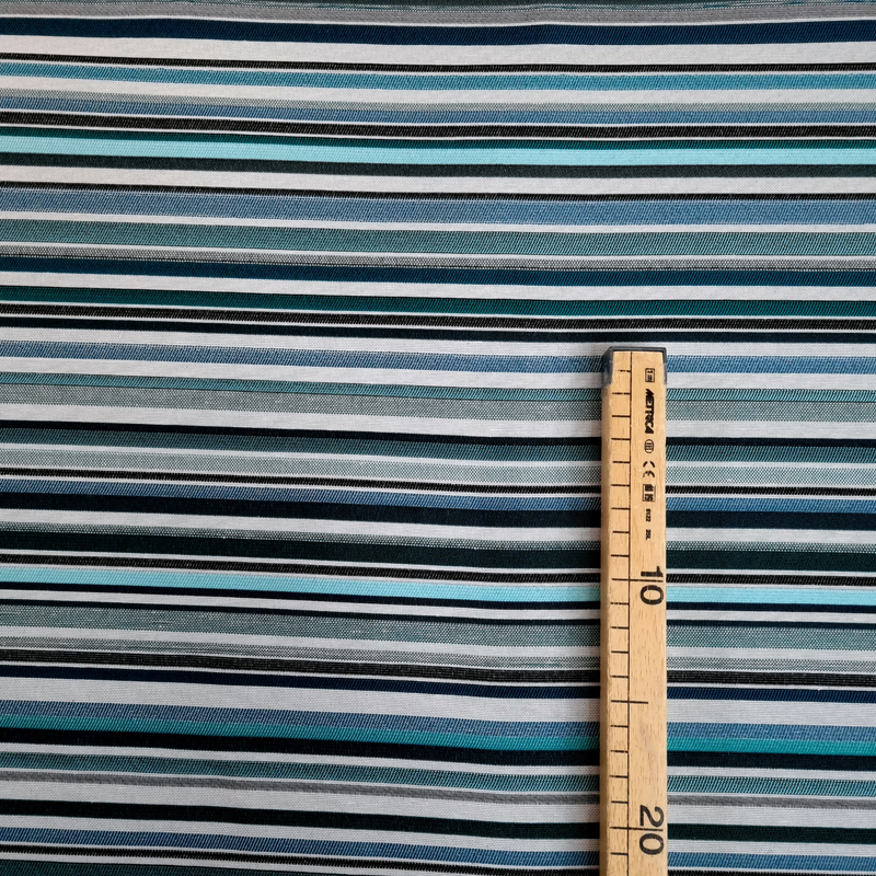 Tessuto Arredo Jacquard H 140 cm - RIGHE OTTANIO