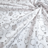 Piquet de coton H 150 cm - CHATONS GRIS