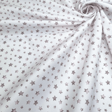 Piquet de coton H 150 cm - ÉTOILES ROSE