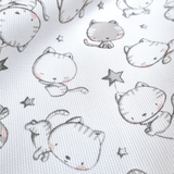 Piquet de coton H 150 cm - CHATONS GRIS