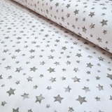 Piquet de coton H 150 cm - ÉTOILES GRIS