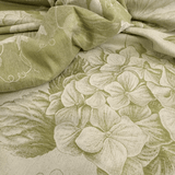 Tovagliato Fiandra in Misto Lino H 180 cm - ORTENSIE VERDE