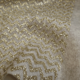Pannolenci H 155 cm - LANA ZIG ZAG GLITTER ORO