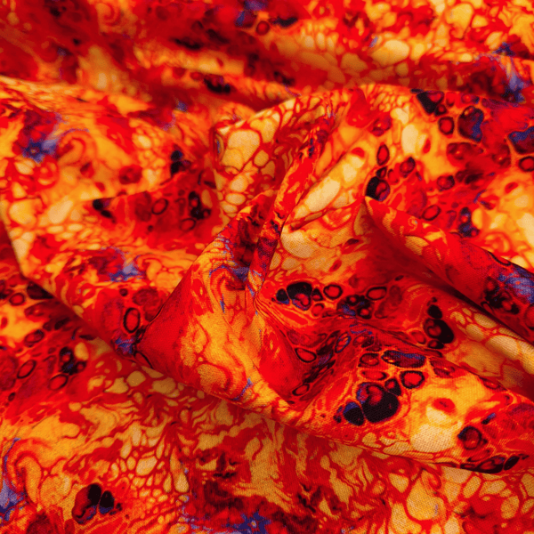 Cotone Americano H 110 cm - MAGMA ROSSO